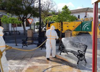 El Infoca despliega en 23 municipios su mayor dispositivo de desinfección con 200 profesionales