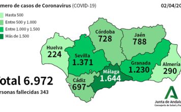 Coronavirus en Andalucía: Datos a 2 de abril