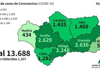 Coronavirus, datos en Andalucía a 30 de abril
