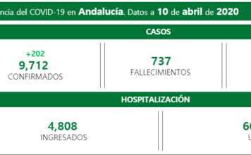 Coronavirus en Andalucía datos a 11 de abril