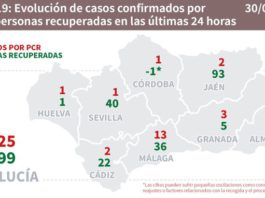 Datos Covid19 en Andalucía del 30 de mayo