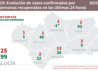Datos Covid19 en Andalucía del 30 de mayo