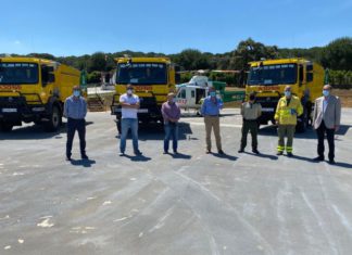 Infoca incorpora en Málaga tres nuevos camiones autobomba para la protección del patrimonio forestal