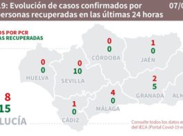 Datos Covid19 en Andalucía del Día 7 de junio