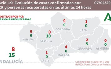 Datos Covid19 en Andalucía del Día 7 de junio