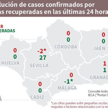 Datos de Covid19 en Andalucía del día 8 de junio