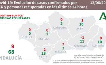 Covid19 en Andalucía datos día 12 de junio