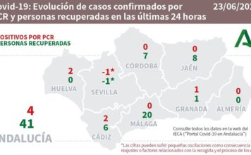 Datos Covid19 en Andalucía del 23 de junio