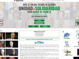 Se publica por SEXTA vez el manifiesto “Unidad y Solidaridad frente al COVID-19”