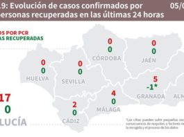 Covid19 día 5 de julio en Andalucía y Málaga, 108 del brote de Cruz Roja