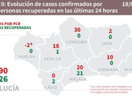 Datos Covid19 y Brotes en Andalucía del 18 de Julio