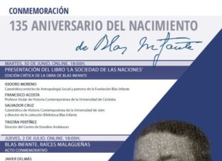 La Diputación de Málaga se suma a las actividades que organiza la Junta de Andalucía para conmemorar el 135 aniversario del nacimiento de Blas Infante