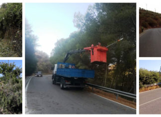La Diputación continúa con tareas de desbroce y limpieza de cunetas en 500 kilómetros de la red viaria provincial