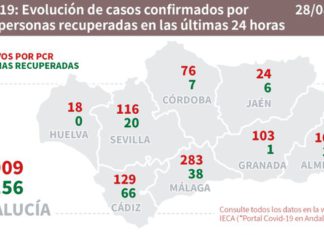Parte diario de Covid19, 28 de agosto: Málaga (131 hospitalizaciones 9 en UCI