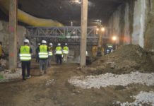 Firmas interesadas en la licitación del montaje de las vías visitan el túnel del Metro de Málaga