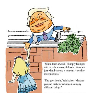 Trump otra vez Humpty Dumpty