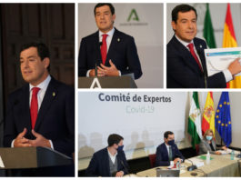 Moreno anuncia la prórroga de las medidas con algunas excepciones para Granada y el sector de la hostelería