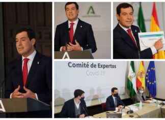 Moreno anuncia la prórroga de las medidas con algunas excepciones para Granada y el sector de la hostelería