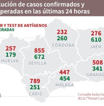 Datos Covid19 del 20 de noviembre en Andalucía
