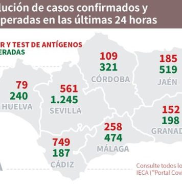 Datos Covid19 en Andalucía del 24 de noviembre