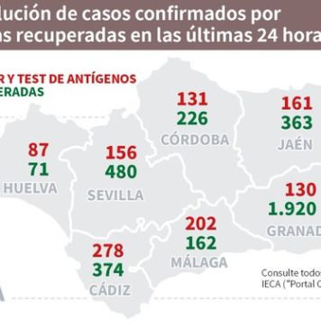 Datos Covid 19 del 5 de Diciembre en Andalucía