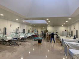Nota sobre acondicionamiento de zonas en Hospital Clínico