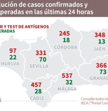 Datos Covid 19 en Andalucía del 7 de enero de 2020