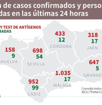 Datos Covid19 en Andalucía del 11 de enero de 2021