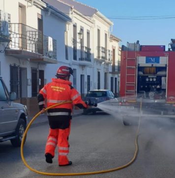 El CPB realiza más de 300 tareas de desinfección en los pueblos de la provincia desde el inicio de la pandemia