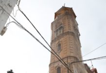 La Diputación colaborará en las obras de emergencia para paliar el deterioro de la torre del Convento de las Monjas Mínimas en Archidona