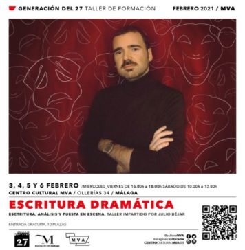 El Centro del 27 de la Diputación impartirá un taller de escritura dramática a cargo del almeriense Julio Béjar