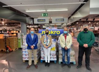 La Diputación y Makro distribuyen 1.700 kilos de alimentos a cuatro comedores sociales de la provincia