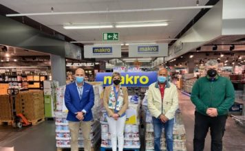 La Diputación y Makro distribuyen 1.700 kilos de alimentos a cuatro comedores sociales de la provincia