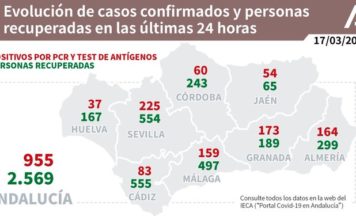 Información sobre Vacunación y Datos Covid19 en Andalucía del 17 de marzo de 2021