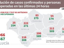 Información sobre Vacunación y Datos Covid19 en Andalucía del 18 de marzo de 2021