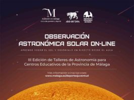 La Diputación despierta la vocación científica entre los escolares mediante talleres de observación del Sol