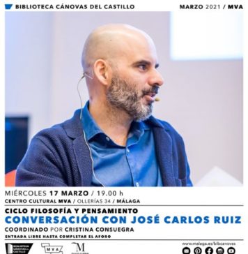 José Carlos Ruiz y su ‘Filosofía ante el desánimo’ abren el ciclo ‘Filosofía y Pensamiento’ organizado por la Biblioteca Provincial Cánovas del Castillo de la Diputación