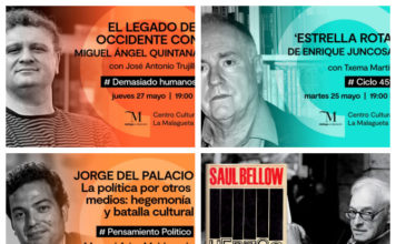 Literatura, política y humanismo llenan las tardes de la próxima semana en el centro cultural La Malagueta de la Diputación