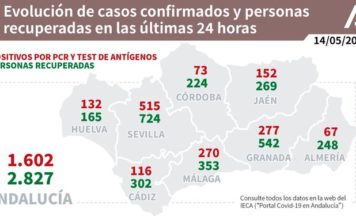 Información sobre Vacunación y Datos Covid19 en Andalucía del 13 de mayo de 2021