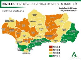 Información sobre Vacunación y Datos Covid19 en Andalucía del 4 de junio de 2021