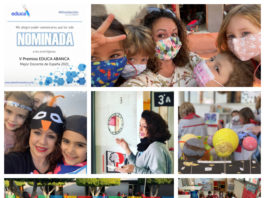 La maestra del Colegio El Pinar Carolina Campos; nominada en los Premios Abanca al Mejor Docente de España