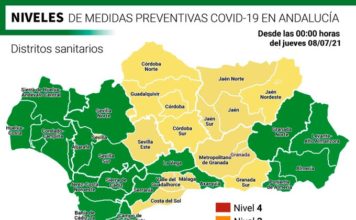Actualización de datos Covid-19 y Vacunas en Andalucía del 8 de julio