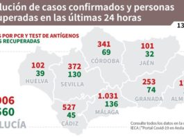 Actualización de datos Covid-19 y Vacunas en Andalucía del 13 de julio
