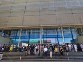 Minuto de silencio en la Diputación de Málaga por la última víctima de violencia de género