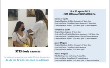 Vacunas sin cita previa para nacidos en 2009 o antes, con 12 años cumplidos