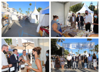 Una veintena de empresas de la provincia muestra sus productos en el mercado Sabor a Málaga de El Morche