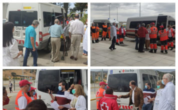 El Área Sanitaria Serranía de Málaga termina el traslado de 48 personas evacuadas por el incendio de Sierra Bermeja