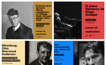 Antonio Soler, Diego Amador, Fernando Arcas y Javier del Pino inauguran la programación de otoño en el Centro Cultural La Malagueta