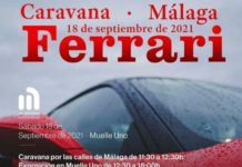 Caravana de Ferraris por las Calles de Málaga