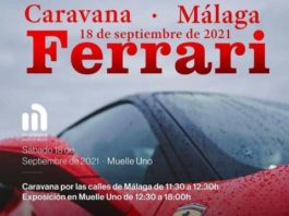 Caravana de Ferraris por las Calles de Málaga